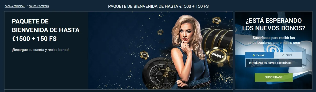 Bono 1xBet apuestas